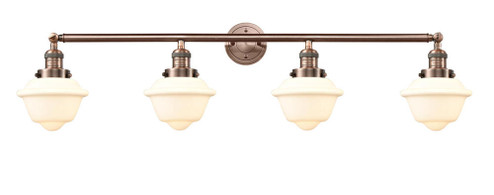 Oxford - 4 Light - 46 inch - Antique Copper - Adjustable Bath Vanity Light (3442|215-AC-G531-LED)