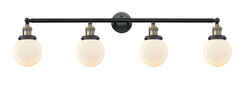 Beacon - 4 Light - 42 inch - Black Antique Brass - Adjustable Bath Vanity Light (3442|215-BAB-G201-6-LED)