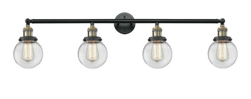 Beacon - 4 Light - 42 inch - Black Antique Brass - Adjustable Bath Vanity Light (3442|215-BAB-G202-6)