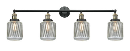 Stanton - 4 Light - 44 inch - Black Antique Brass - Adjustable Bath Vanity Light (3442|215-BAB-G262-LED)