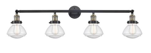 Olean - 4 Light - 43 inch - Black Antique Brass - Adjustable Bath Vanity Light (3442|215-BAB-G324-LED)
