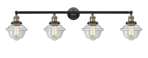 Oxford - 4 Light - 46 inch - Black Antique Brass - Adjustable Bath Vanity Light (3442|215-BAB-G532-LED)