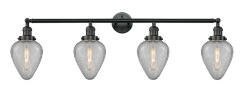 Geneseo - 4 Light - 43 inch - Matte Black - Adjustable Bath Vanity Light (3442|215-BK-G165)