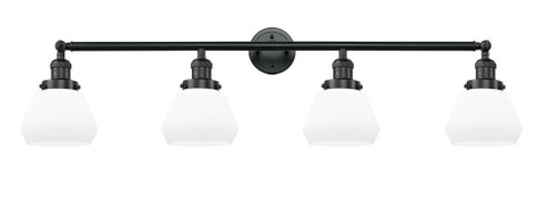 Fulton - 4 Light - 43 inch - Matte Black - Adjustable Bath Vanity Light (3442|215-BK-G171-LED)