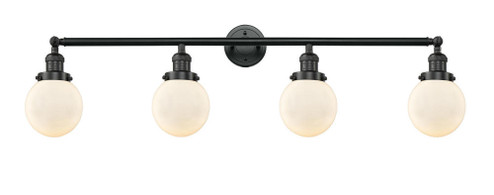 Beacon - 4 Light - 42 inch - Matte Black - Adjustable Bath Vanity Light (3442|215-BK-G201-6-LED)