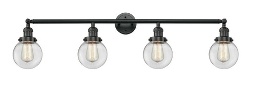 Beacon - 4 Light - 42 inch - Matte Black - Adjustable Bath Vanity Light (3442|215-BK-G202-6-LED)