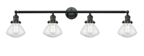Olean - 4 Light - 43 inch - Matte Black - Adjustable Bath Vanity Light (3442|215-BK-G324-LED)