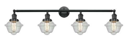 Oxford - 4 Light - 46 inch - Matte Black - Adjustable Bath Vanity Light (3442|215-BK-G534)