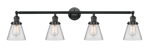 Cone - 4 Light - 42 inch - Matte Black - Adjustable Bath Vanity Light (3442|215-BK-G62)