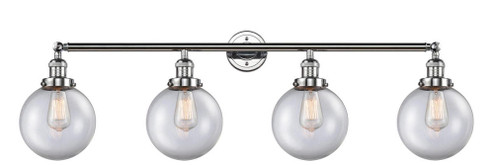 Beacon - 4 Light - 44 inch - Polished Chrome - Adjustable Bath Vanity Light (3442|215-PC-G202-8)