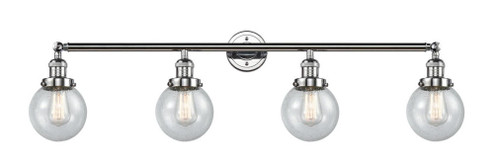 Beacon - 4 Light - 42 inch - Polished Chrome - Adjustable Bath Vanity Light (3442|215-PC-G204-6-LED)