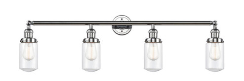 Dover - 4 Light - 43 inch - Polished Chrome - Adjustable Bath Vanity Light (3442|215-PC-G312-LED)