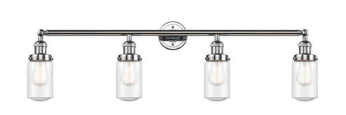 Dover - 4 Light - 43 inch - Polished Chrome - Adjustable Bath Vanity Light (3442|215-PC-G314)
