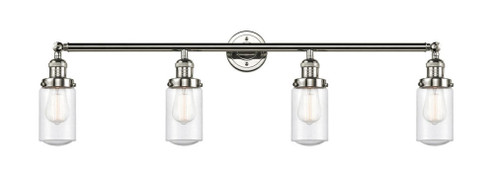 Dover - 4 Light - 43 inch - Polished Nickel - Adjustable Bath Vanity Light (3442|215-PN-G314-LED)