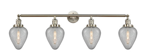 Geneseo - 4 Light - 43 inch - Brushed Satin Nickel - Adjustable Bath Vanity Light (3442|215-SN-G165-LED)
