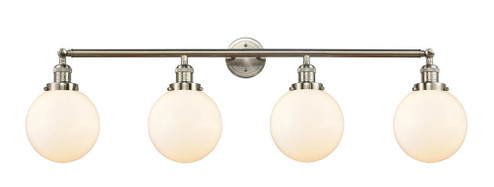 Beacon - 4 Light - 44 inch - Brushed Satin Nickel - Adjustable Bath Vanity Light (3442|215-SN-G201-8)