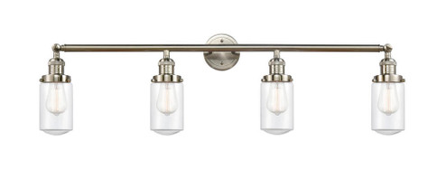 Dover - 4 Light - 43 inch - Brushed Satin Nickel - Adjustable Bath Vanity Light (3442|215-SN-G312-LED)