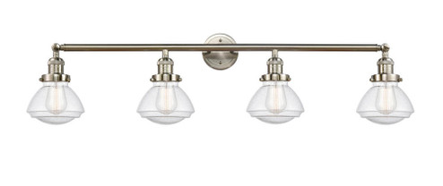 Olean - 4 Light - 43 inch - Brushed Satin Nickel - Adjustable Bath Vanity Light (3442|215-SN-G324-LED)