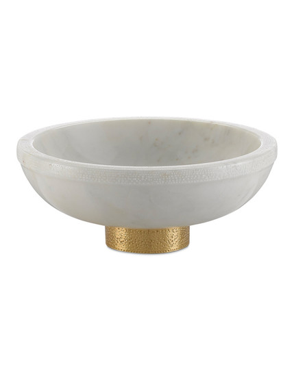 Valor Large White Marble Bowl (92|1200-0170)