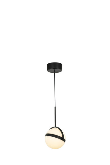 Globo 7-in Matte Black LED Pendant (7713|PD301001MB)