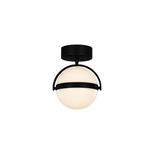 Globo 7-in Matte Black LED Flush Mount (7713|FM301001MB)