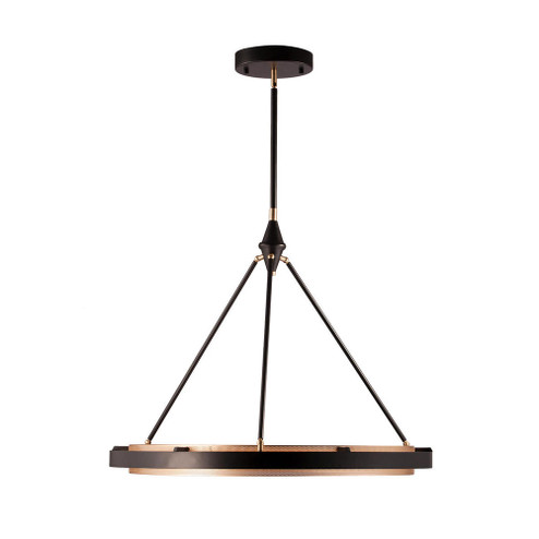 Duo 32-in Classic Black/Gold Shimmer LED Pendant (7713|PD302732CBGS)