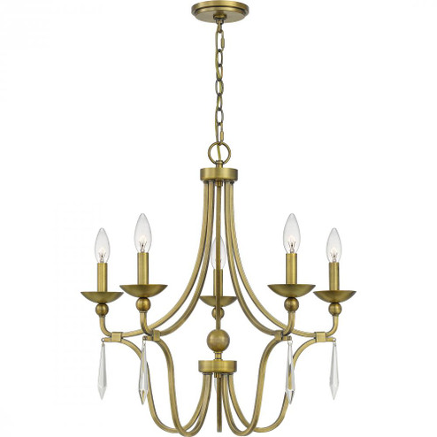 Joules 5-Light Aged Brass Chandelier (26|JOU5025AB)