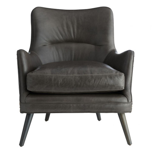 Seger Chair Graphite Leather Grey Ash (314|8013)