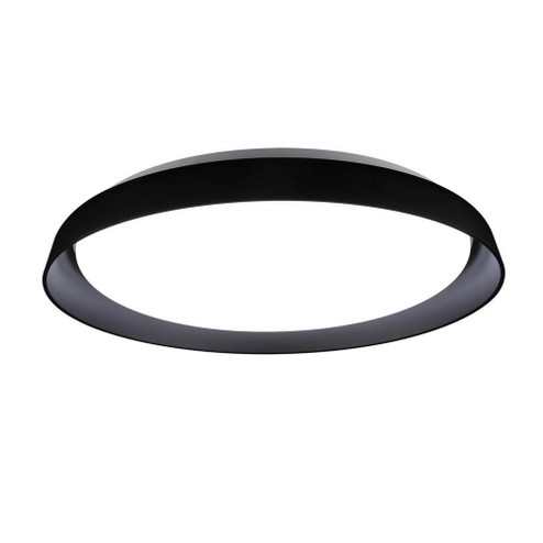 Hampton 21-in Black LED Flush Mount (461|FM43121-BK)