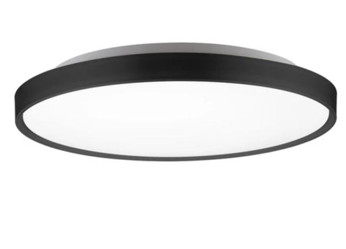 Brunswick 22-in Black LED Flush Mount (461|FM43522-BK)