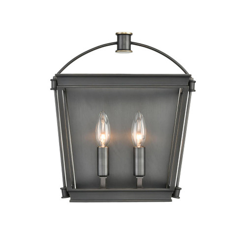 Manor Urban Bronze 2 Lights Damp-Rated Wall/Vanity Light (7713|WV312202UB)