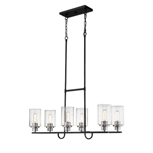 Clifton 6-Light Island Matte Black/Brushed Nickel (670|3506-MB/BN)