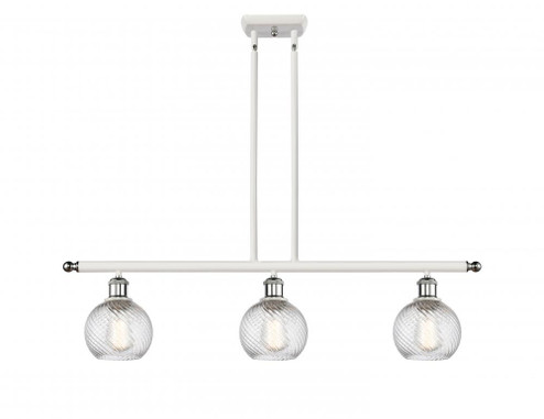 Small Twisted Swirl 3 Light Island Light part of the Ballston Collection (3442|516-3I-WPC-G1214-6)