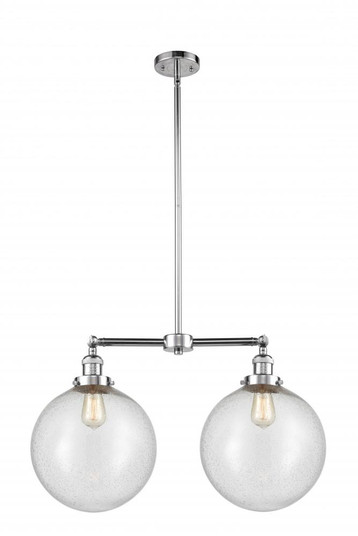 Beacon - 2 Light - 27 inch - Polished Chrome - Stem Hung - Island Light (3442|209-PC-G204-12)