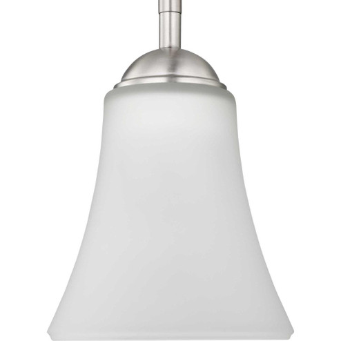 Classic Collection One-Light Brushed Nickel Etched Glass Traditional Pendant Light (149|P500288-009)