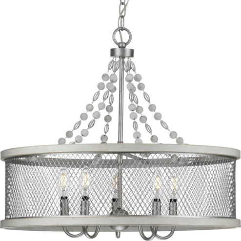 Austelle Collection Five-Light Galvanized Finish Farmhouse Chandelier Light (149|P400205-141)