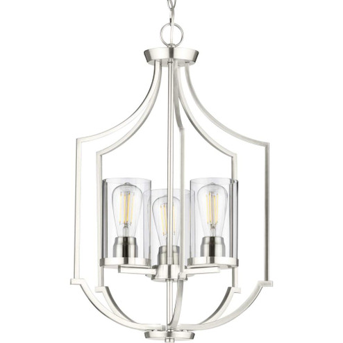Lassiter Collection Three-Light Brushed Nickel Foyer (149|P500209-009)