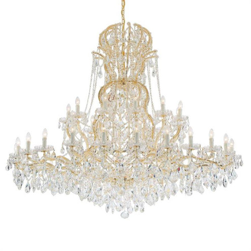 Maria Theresa 37 Light Spectra Crystal Gold Chandelier (205|4460-GD-CL-SAQ)