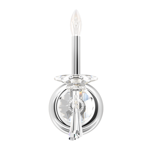 Savannah 1 Light 110V Wall Sconce in Silver with Clear Heritage Crystal (168|CF1001N-40H)