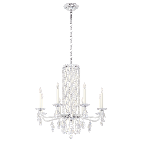 Siena 8 Light 120V Chandelier (No Spikes) in White with Clear Heritage Handcut Crystal (168|RS83081N-06H)
