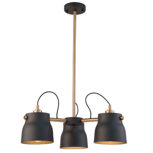 Euro Industrial 3-Light Chandelier (12|AC11363VB)