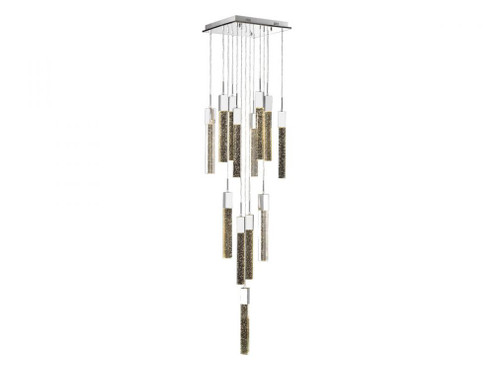 The Original Glacier Collection 13 Light Multi Pendant in Polished Chrome with Bubbled Crystal (4450|HF1905-13-GL-CH)
