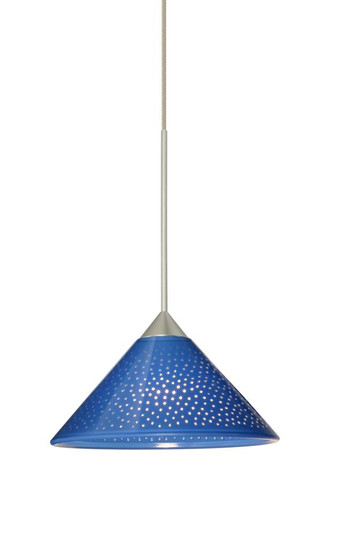 Besa Pendant Kona Satin Nickel Blue Starpoint 1x50W Halogen (127|1XP-282484-SN)