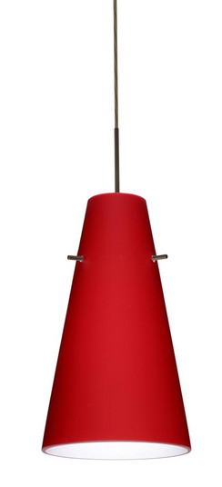 Besa Cierro LED Pendant Ruby Matte Bronze 1x9W LED (127|1JC-4124RM-LED-BR)