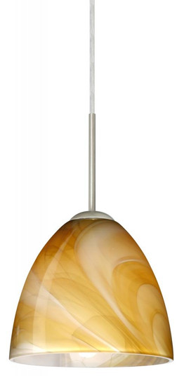 Besa Vila LED Pendant Honey Satin Nickel 1x9W LED (127|1JT-4470HN-LED-SN)