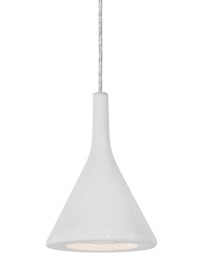 Besa Gala Pendant For Multiport Canopy, White, Satin Nickel Finish, 1x9W LED (127|J-GALAWH-LED-SN)