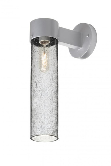 Besa, Juni 16 Outdoor Sconce, Clear Bubble, Silver Finish, 1x60W Medium Base (127|JUNI16CL-WALL-SL)