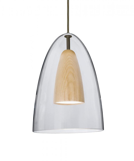 Besa, Dano Cord Pendant, Clear/Natural, Bronze Finish, 1x9W LED (127|1JT-DANOCLNA-LED-BR)