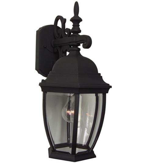 Bent Glass Cast 1 Light Medium Outdoor Wall Lantern in Textured Black (20|Z284-TB)