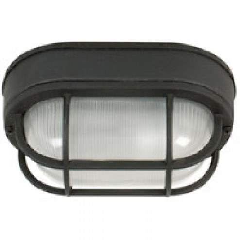Oval Bulkhead 1 Light Small Flush/Wall Mount in Textured Black (20|Z396-TB)